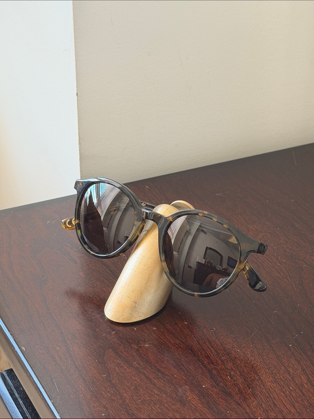 Tortoiseshell Round Sunglasses